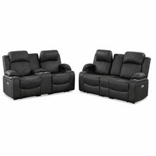 Load image into Gallery viewer, Power Motion Living Room Set With USB Port, Adjustable Headrest, Cup Holder
