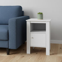 Load image into Gallery viewer, 24" Wood End Table With Shelf - White
