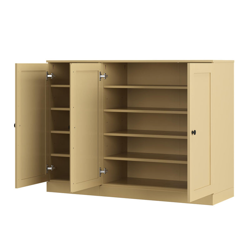 Solid Woodshoe Storage Cabinet (755980) - Yellow