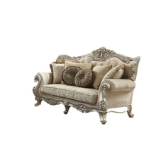 Load image into Gallery viewer, Velvet Curved Floral Sofa And Toss Pillows - Light Green
