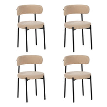 Load image into Gallery viewer, Medieval - Curved Back Kitchen Dining Chairs (Set of 4) - Beige

