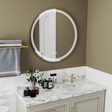 Load image into Gallery viewer, 28" Round Frameless Accent Mirror - White
