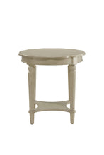 Load image into Gallery viewer, Solid Wood Oval End Table With Shelf - Off White
