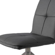 Load image into Gallery viewer, Upholstered Faux Leather Dining Side Chairs (Set of 2) - Silver / Gray
