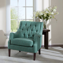 Load image into Gallery viewer, Qwen - Button Tufted Accent Chair With - Teal
