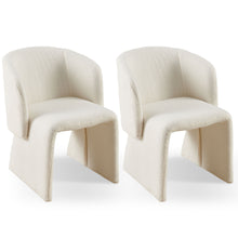 Load image into Gallery viewer, Modern Accent Chair Brown Single Sofa Chair, Upholstered Side Chair Teddy Comfy Chair For Dining Room / Bedroom / Living Room / Reception
