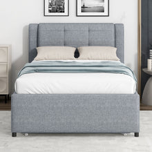 Load image into Gallery viewer, Upholstered Platform Bed With Multifunctional Trundle
