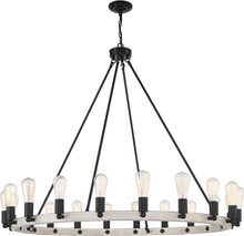Load image into Gallery viewer, Candle Style Multi Light Metal Dimmable Chandelier - Black / Gray
