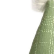 Load image into Gallery viewer, Fabric Christmas Standing Gnome Tabletop Sculpture (493008) - Green / White
