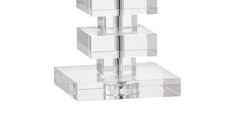 28" Novelty Table Lamp LED With Shade - Clear