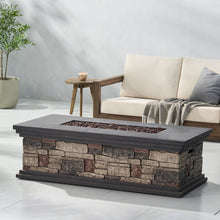 Load image into Gallery viewer, Fire Pit With Lightweight Concrete And Steel Frame
