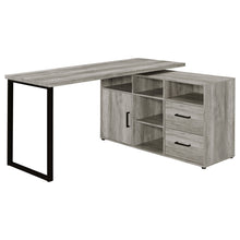 Load image into Gallery viewer, Corrado - L-Shape Office Desk With Storage - Gray
