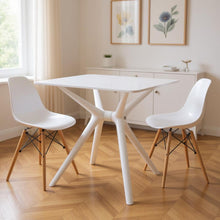 Load image into Gallery viewer, 28" Heavy Duty Plastic Trestle Base Dining Table - White
