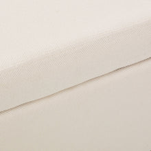 Load image into Gallery viewer, Upholstered Storage Ottoman With Nailhead Trim - Beige
