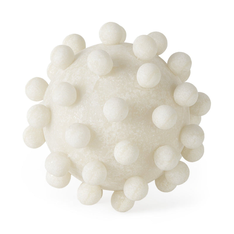 Knobby Nubs Orb Tabletop Sculpture (392545) - Ivory