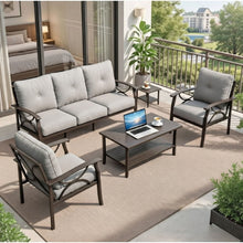 Load image into Gallery viewer, Patio Furniture Set With Coffee Table And Cushions For Backyard
