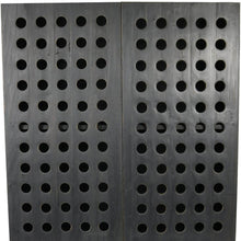 Load image into Gallery viewer, Solid Wood And Metal Holey Two Door Accent Chest - Dark Gray
