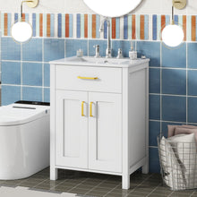 Load image into Gallery viewer, Bathroom Vanity Combo With Ceramic Sink, Luxurious Space-Saving Vanity, 2 Soft Close Doors

