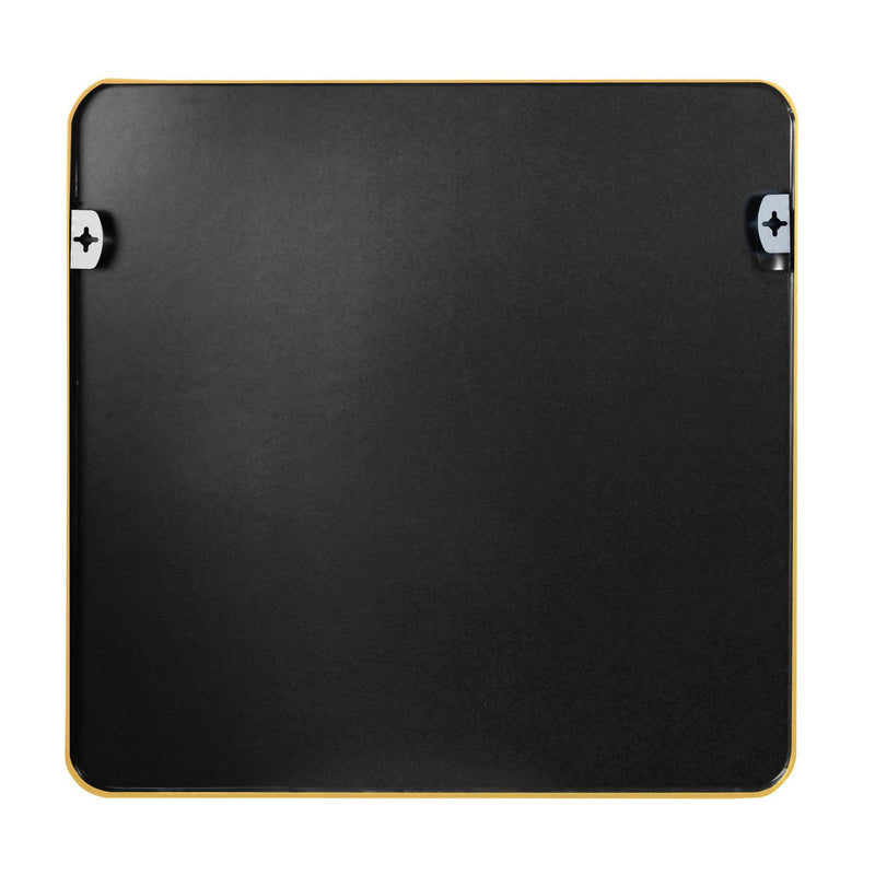 Aluminum Square Framed Bathroom Vanity Mirror (756103) - Gold
