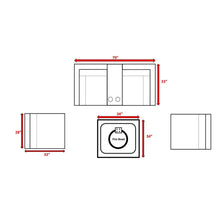 Load image into Gallery viewer, Contemporary Patio Seating Set With Fire Pit
