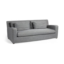 Load image into Gallery viewer, Slipcovered Fabric Sofa With Toss Pillows - Dark Gray

