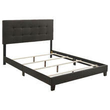 Load image into Gallery viewer, Tufted Full Panel Bed With Button Tufted Headboard, Platform Design - Charcoal
