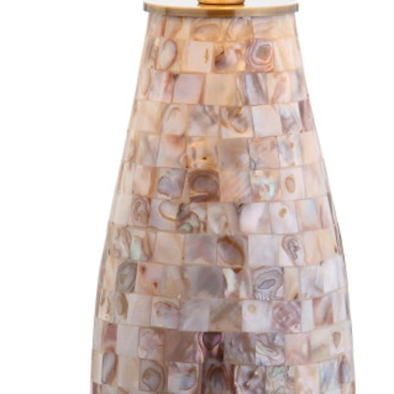 Novelty Table Lamp LED With Drum Shade - Natural