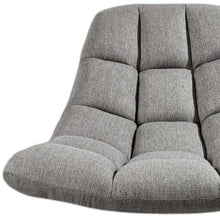 Load image into Gallery viewer, Linen Tufted Butterfly Chair - Gray And Silver
