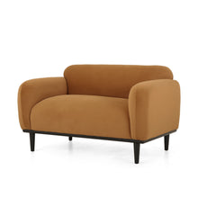 Load image into Gallery viewer, Sway - Upholstered Loveseat With Wood Legs And Round Arms
