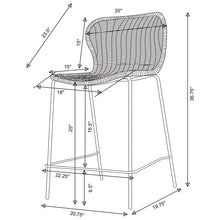 Load image into Gallery viewer, Mckinley - Counter Chair (Set of 2) Seat - Brown
