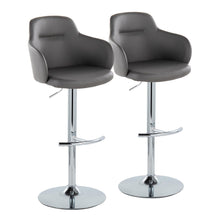 Load image into Gallery viewer, Boyne - Contemporary Adjustable Barstool With Swivel &amp; Rounded T Footrest (Set of 2)
