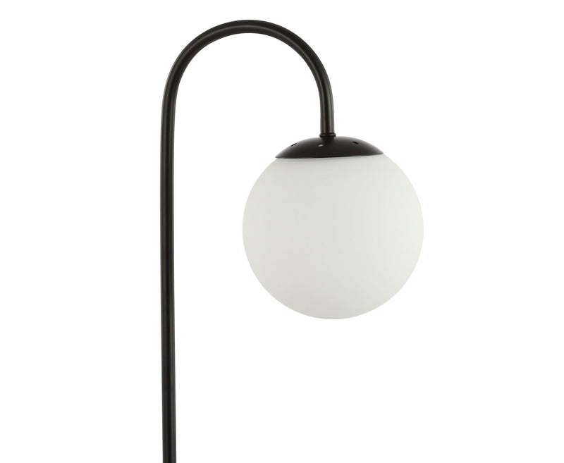 Globe Arched Lamp With Globe - Black