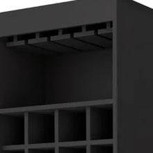 Load image into Gallery viewer, Bar Cabinet With Eighteen Shelves - Black
