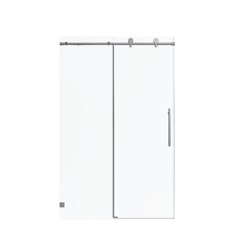 Frameless Single Sliding Soft Close Shower Doors, 5/16" Sgcc Tempered Glass