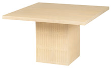 Load image into Gallery viewer, 48" Solid Wood Pedestal Base Square Dining Table - Natural
