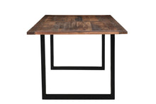 Load image into Gallery viewer, 78" Solid Wood Sled Base Dining Table - Dark Brown
