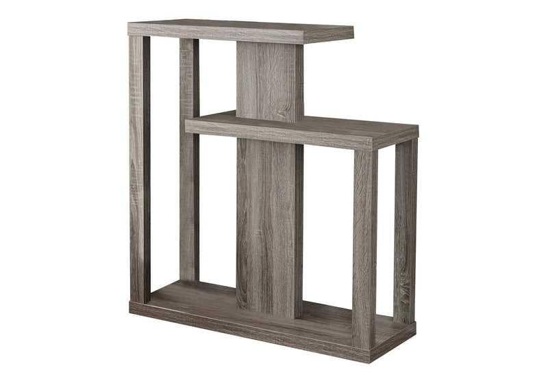 Free Form Floor Shelf Console Table With Storage - Taupe
