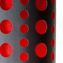 Load image into Gallery viewer, Steel Novelty Floor Lamp With Drum Shade - Silver / Gray And Red
