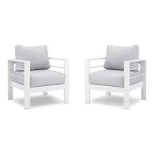 Load image into Gallery viewer, Modern All-Weather Patio Armchairs &amp; Thick Cushions (Set of 2)
