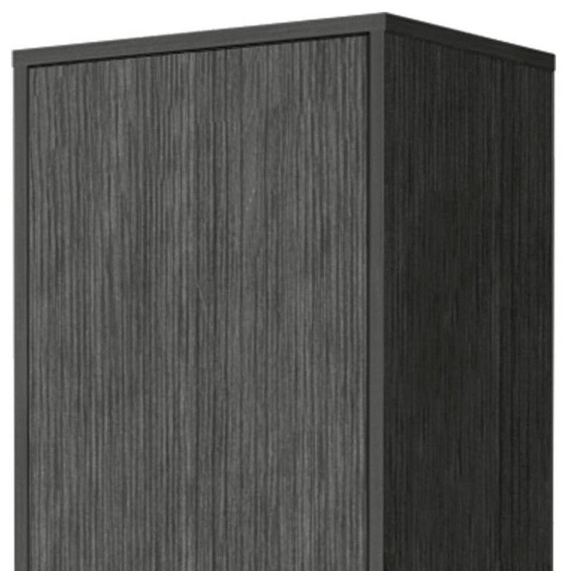 71" Wood Accent Cabinet With Single Door - Gray
