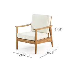 Load image into Gallery viewer, Emmry - Outdoor Acacia Wood Club Chair
