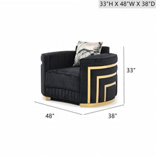 Load image into Gallery viewer, Soledad - Chair Upholstered With Hued Accents - Black
