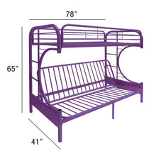 Load image into Gallery viewer, ACME Eclipse Bunk Bed (Twin/Full/Futon) in Purple 02091PU
