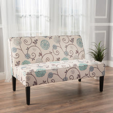 Load image into Gallery viewer, Contemporary Loveseat With Upholstered Fabric And Birch Wood Legs
