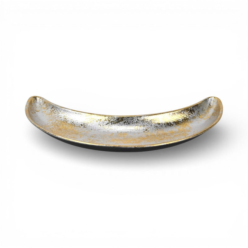 Handmade Crescent Trinket Tray (744453) - Silver / Silver