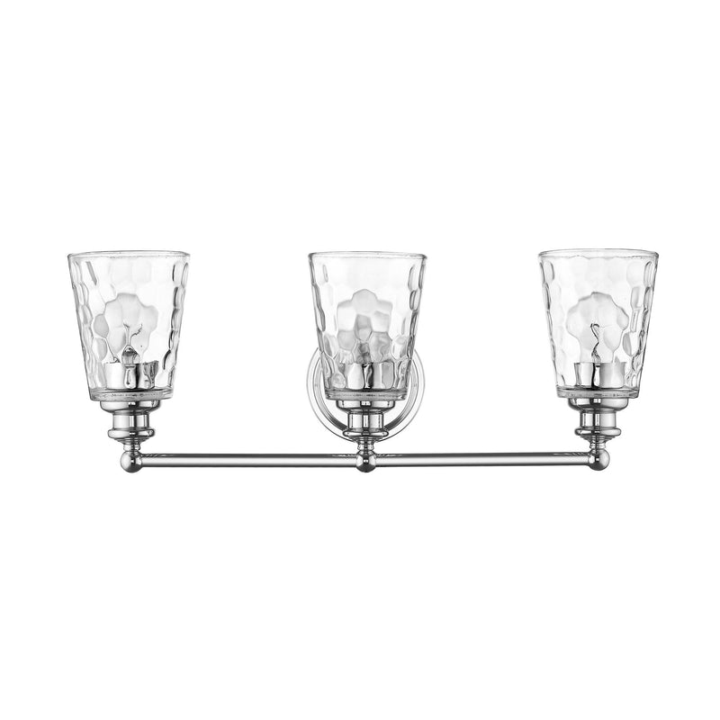 Mae 3-Light Chrome Vanity - Silver