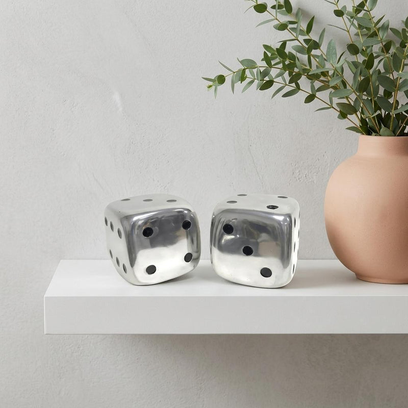 Buffed Tabletop Sculpture (354699) - Silver