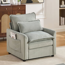 Load image into Gallery viewer, Modern Single Seat Accent Chair With Side Storage Pockets
