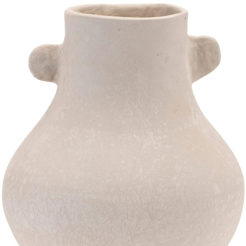 Recycled Round Urn - Beige