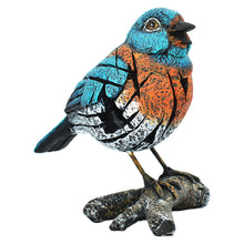 Load image into Gallery viewer, Bird Tabletop Sculpture - Blue / Orange / White
